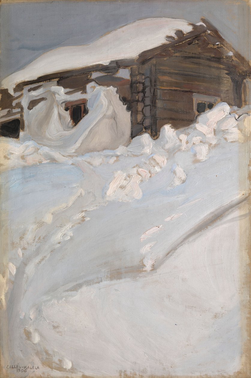 Winterlandschap door Akseli Gallen-Kallela
