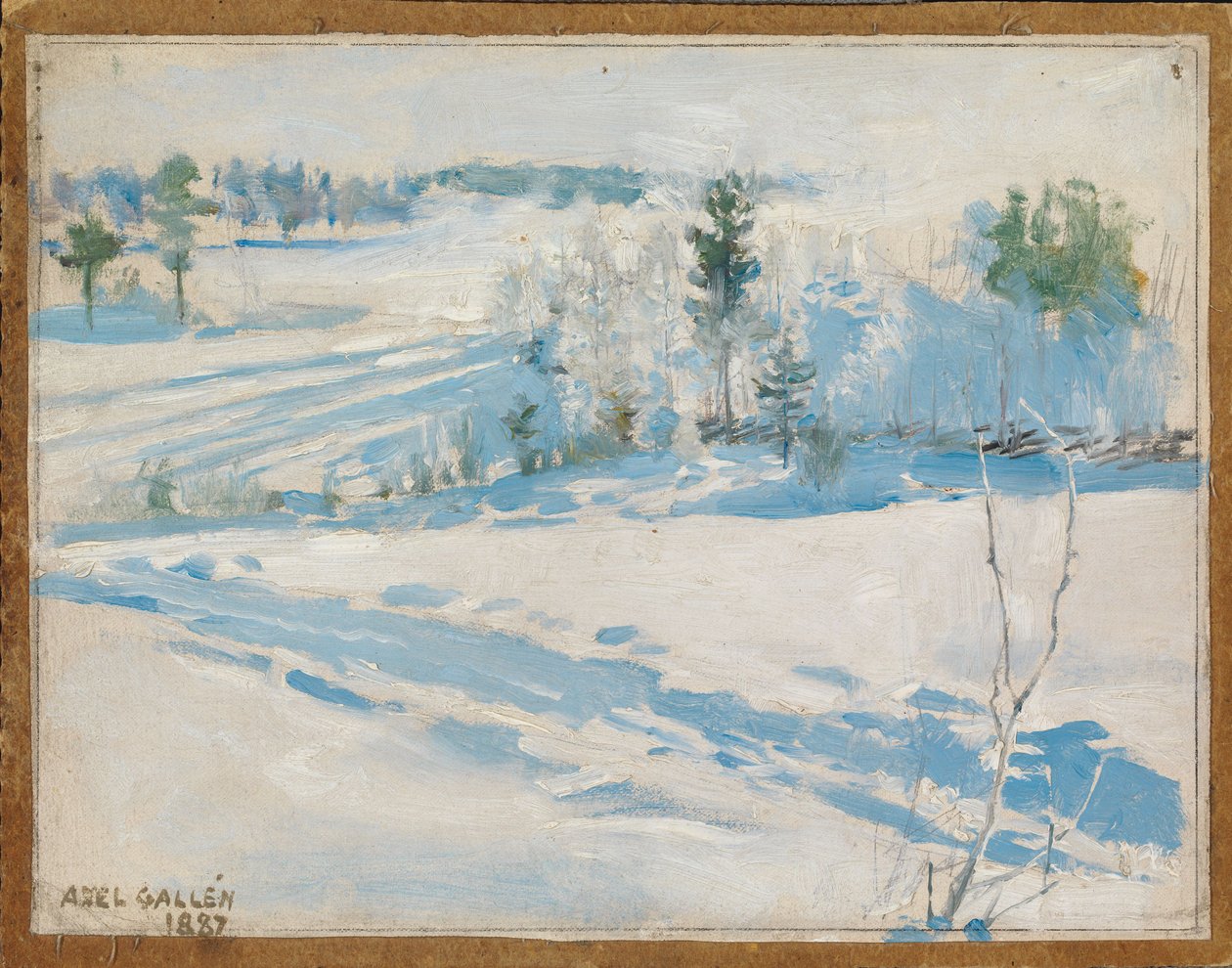 Winterlandschap door Akseli Gallen-Kallela