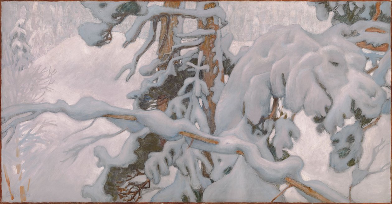 Winter, studie voor de fresco