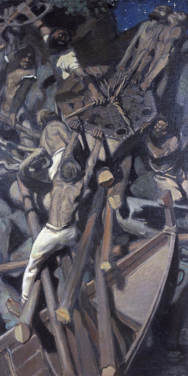 De ontvoering van Sampo door Akseli Valdemar Gallen Kallela