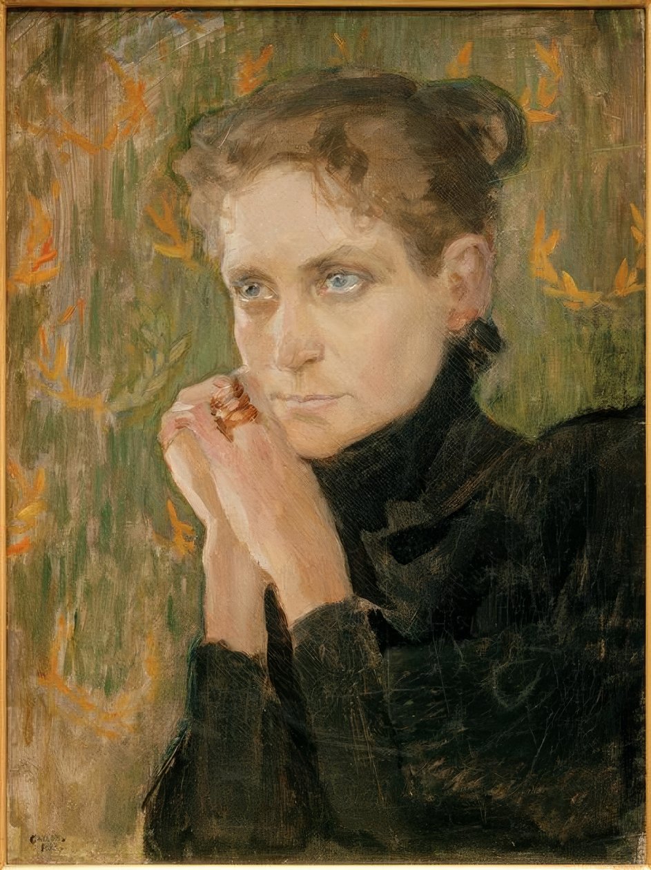 Portret van actrice Ida Aalberg door Akseli Valdemar Gallen Kallela