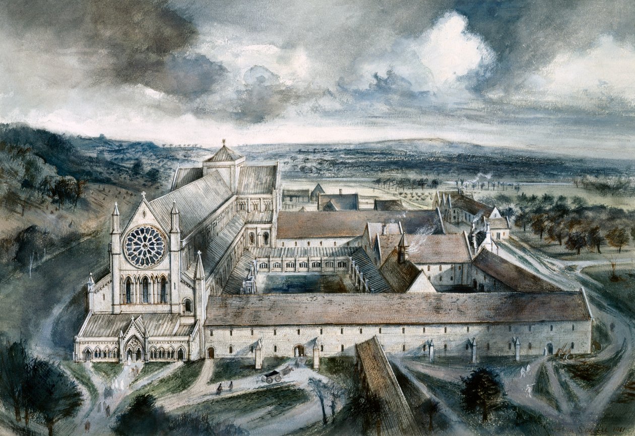 Byland Abbey, 1539, circa 1960s door Alan Ernest Sorrell