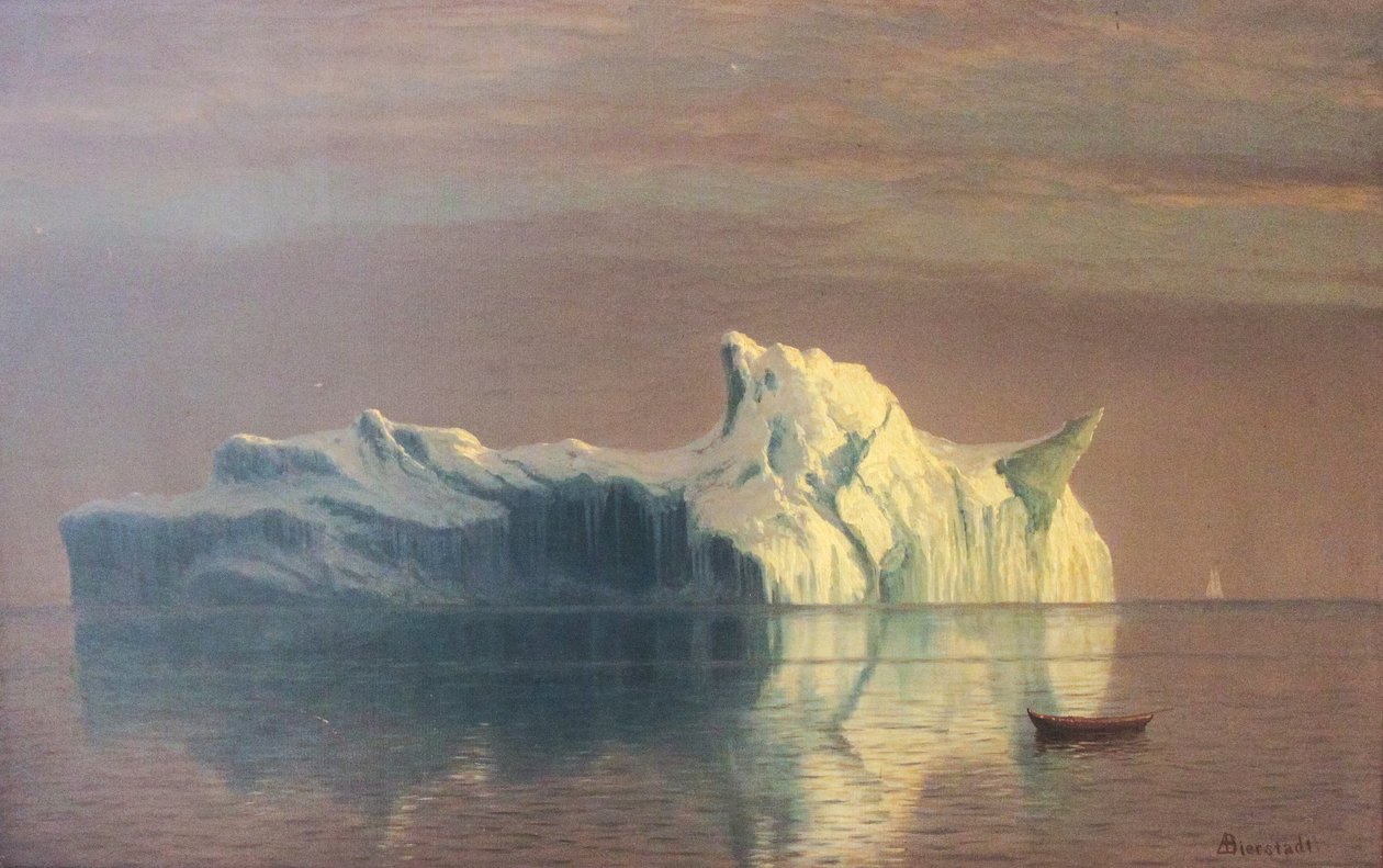 De ijsberg door Albert Bierstadt
