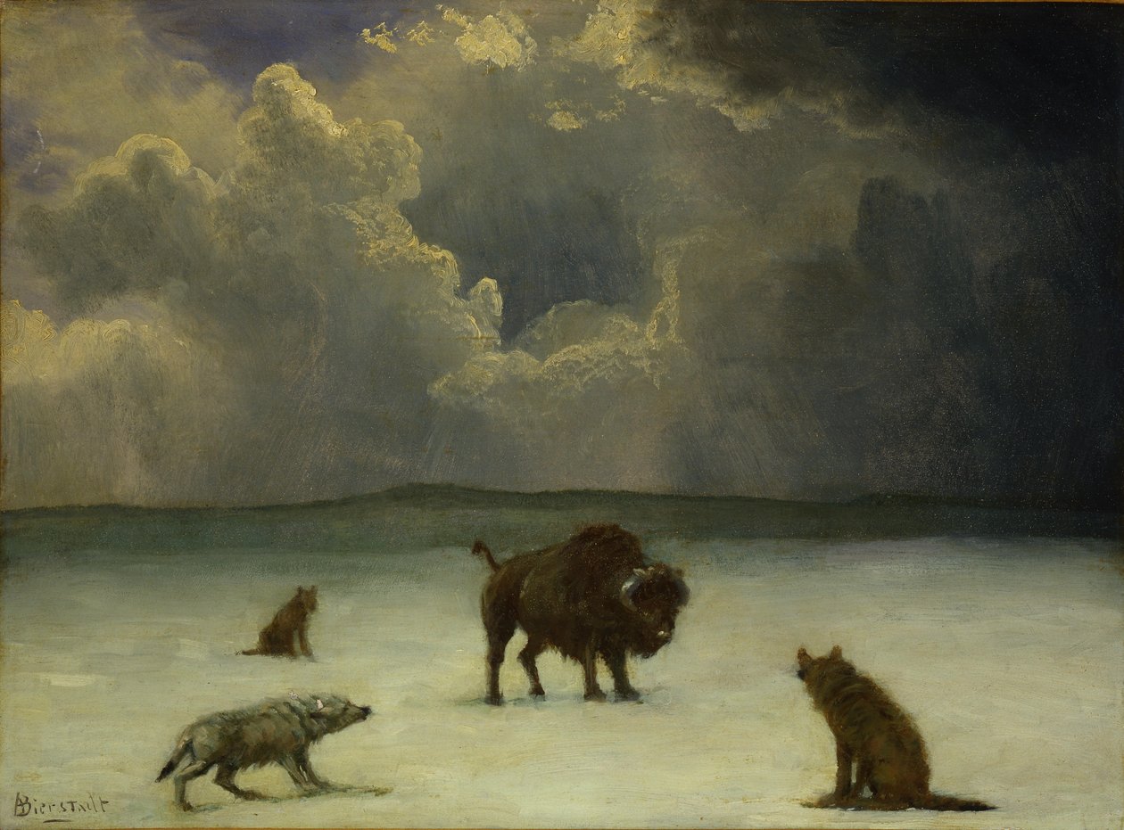 Gevangen door Albert Bierstadt