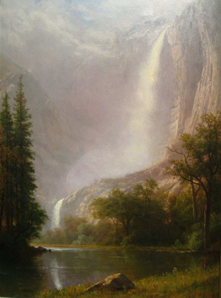 Yosemite Falls door Albert Bierstadt