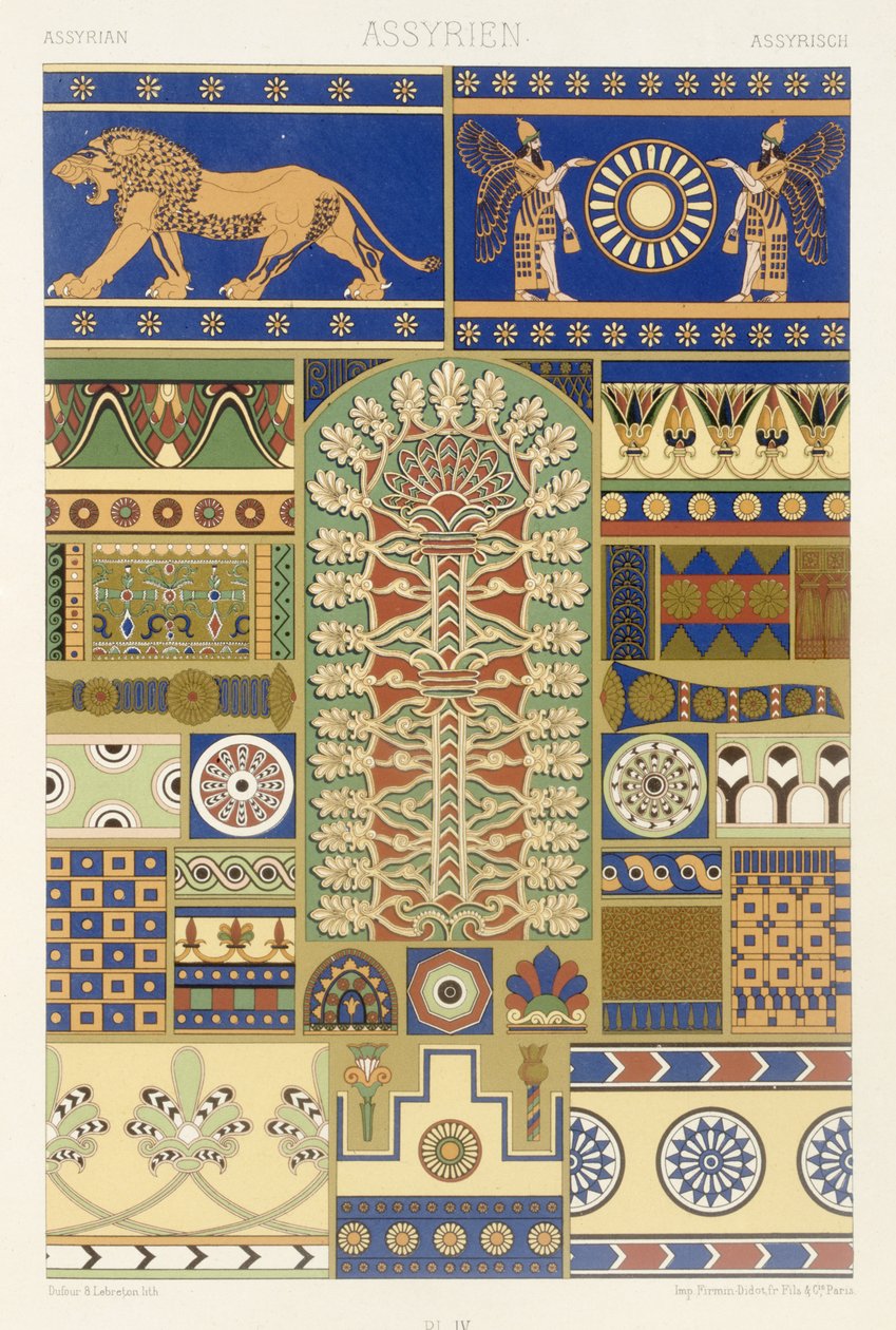 Assyrische Stijl, plaat XVII uit 