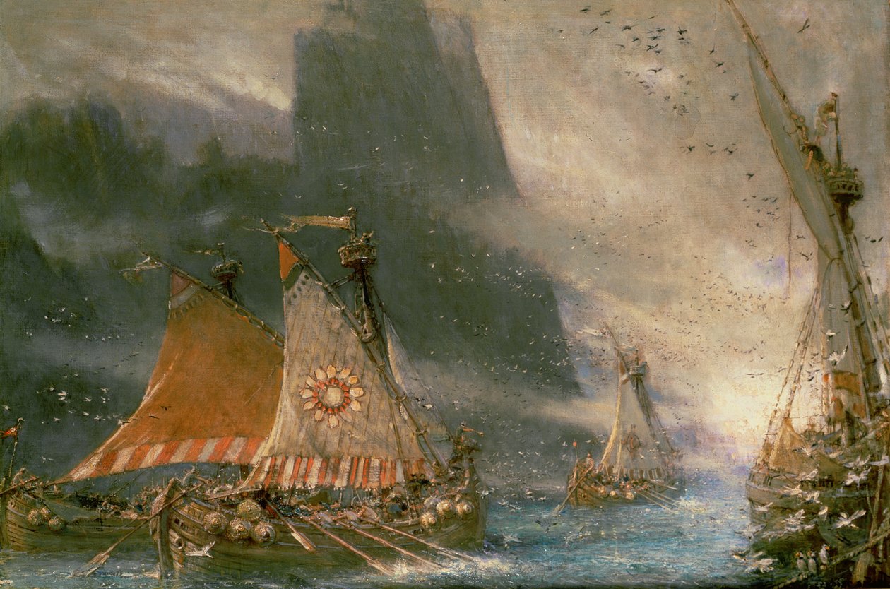 De Viking Zeerovers door Albert Goodwin