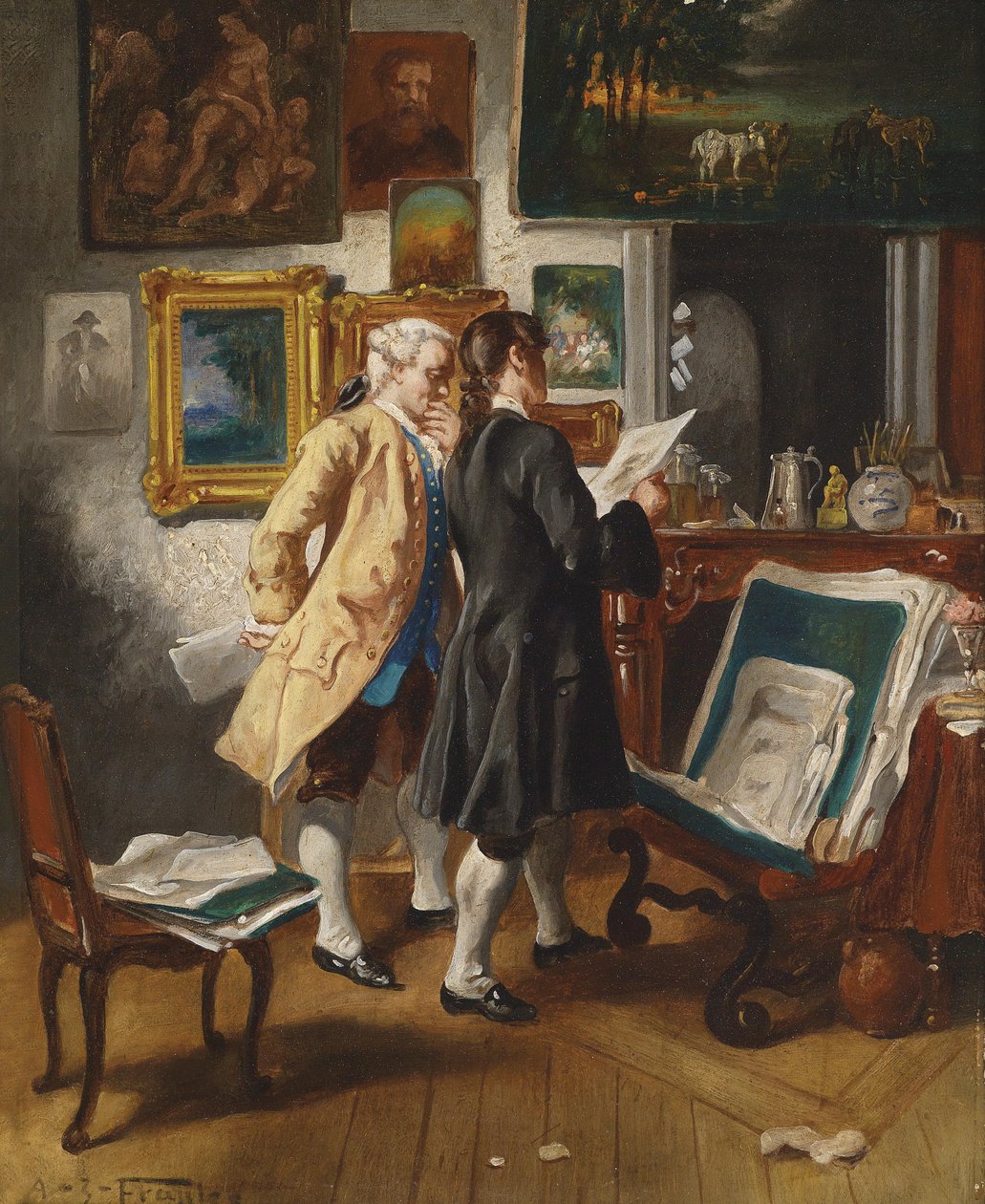 Bij de antiquair door Albert Josef Franke