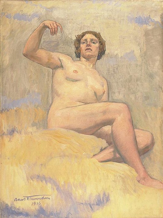 Meisje in Wolken Nr. 3 door Albert Maennchen