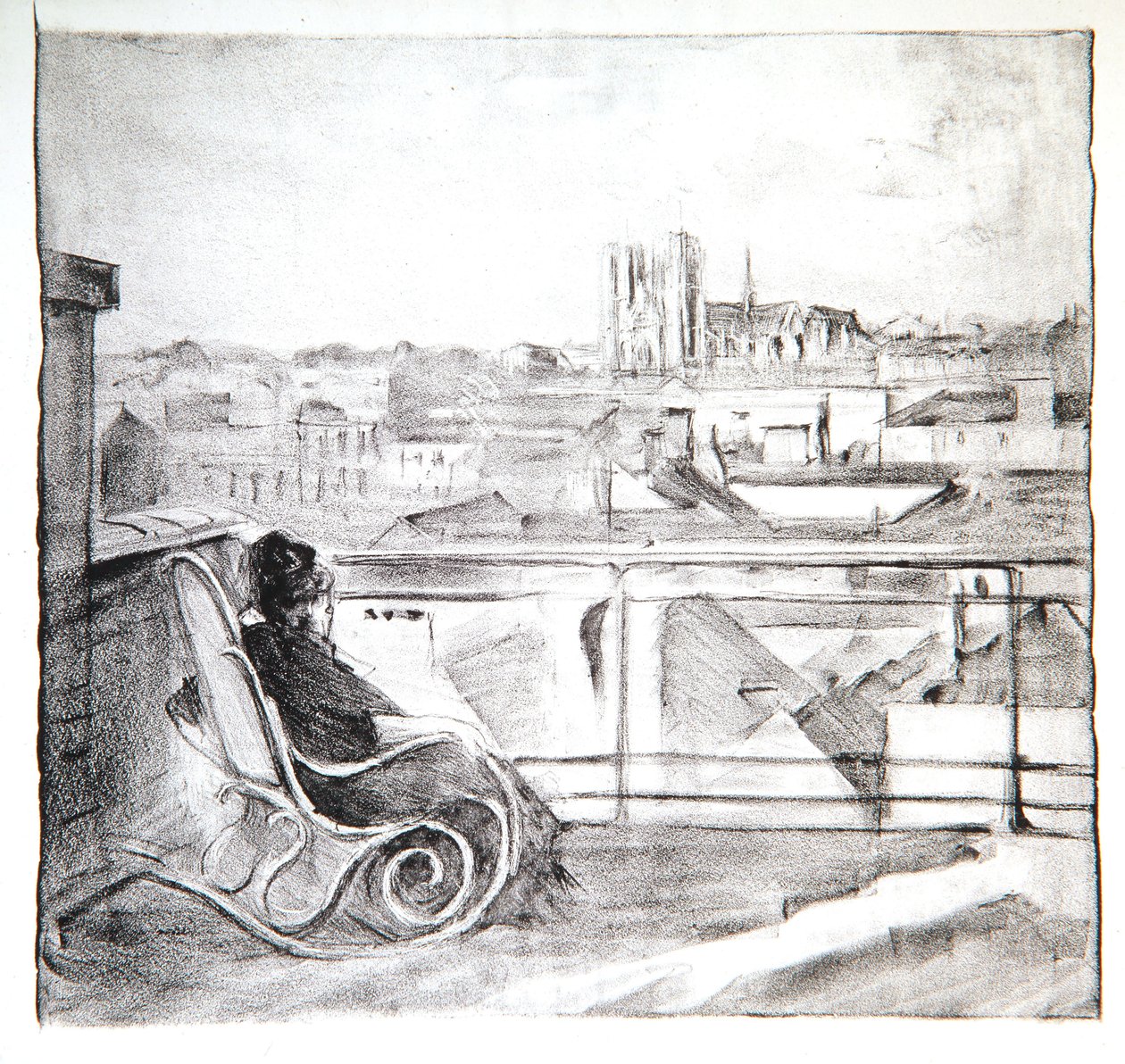 Julie bij Sainte-Gudule, 1911 door Albert de Belleroche