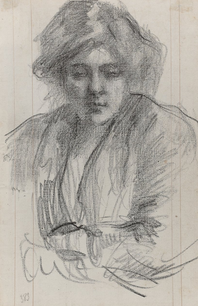 Julie, de vrouw van de kunstenaar, c.1920 door Albert de Belleroche