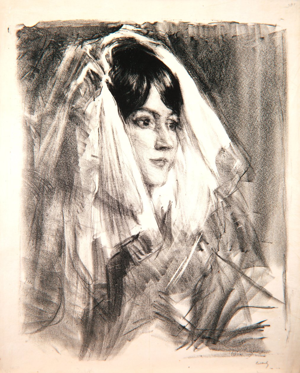De Mantilla, Madame Anglada, 1905 door Albert de Belleroche