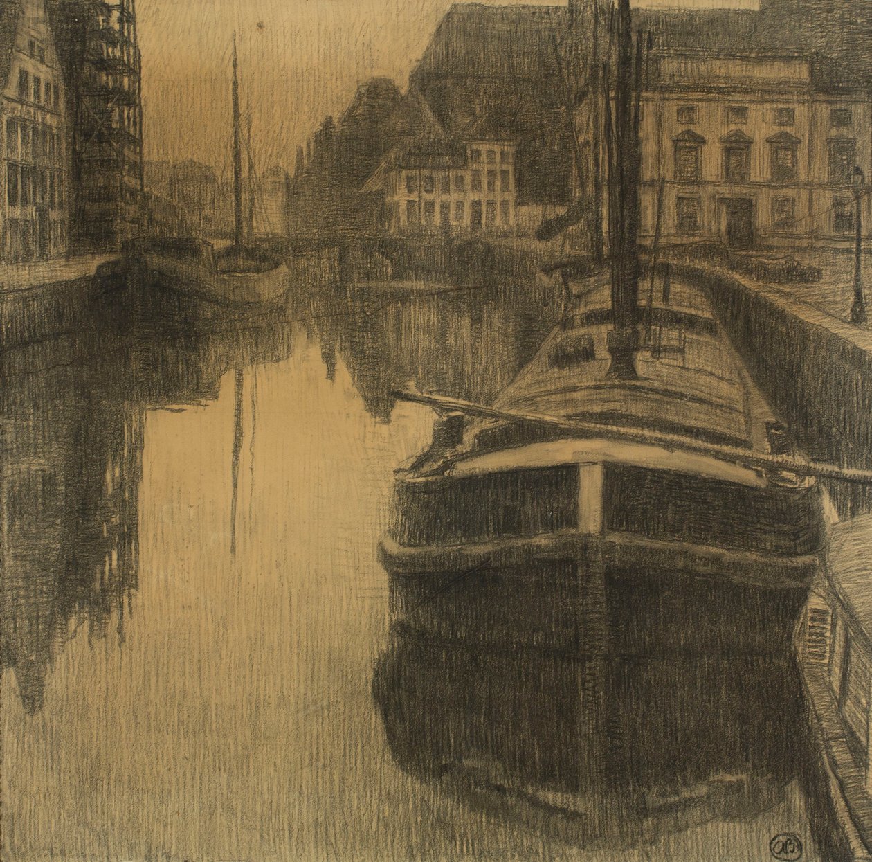Gent bij avond door Albert Baertsoen