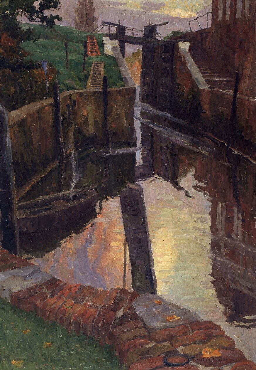 Het oude sas op de Schelde door Albert Baertsoen