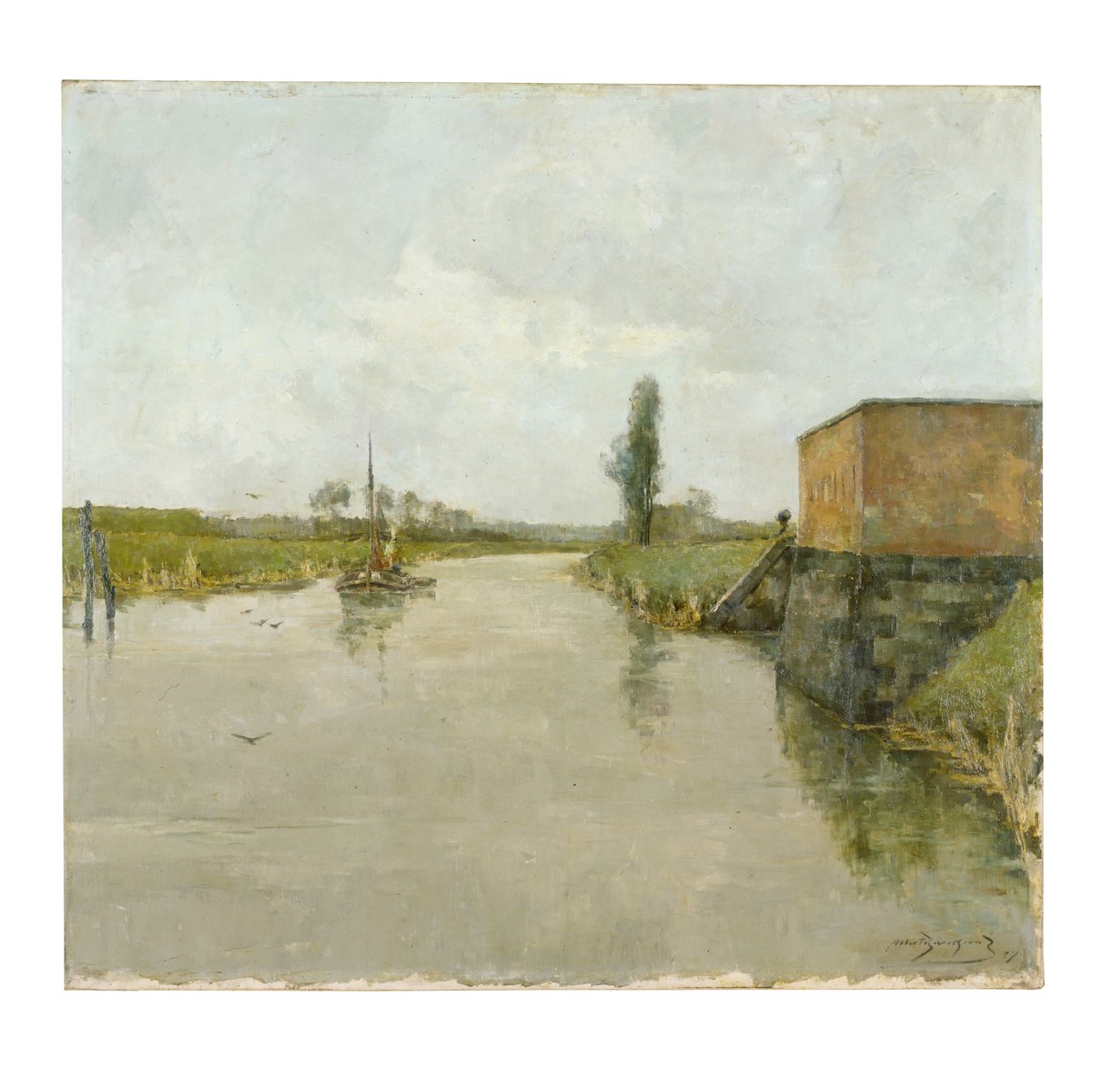 De Schelde bij Dendermonde door Albert Baertsoen