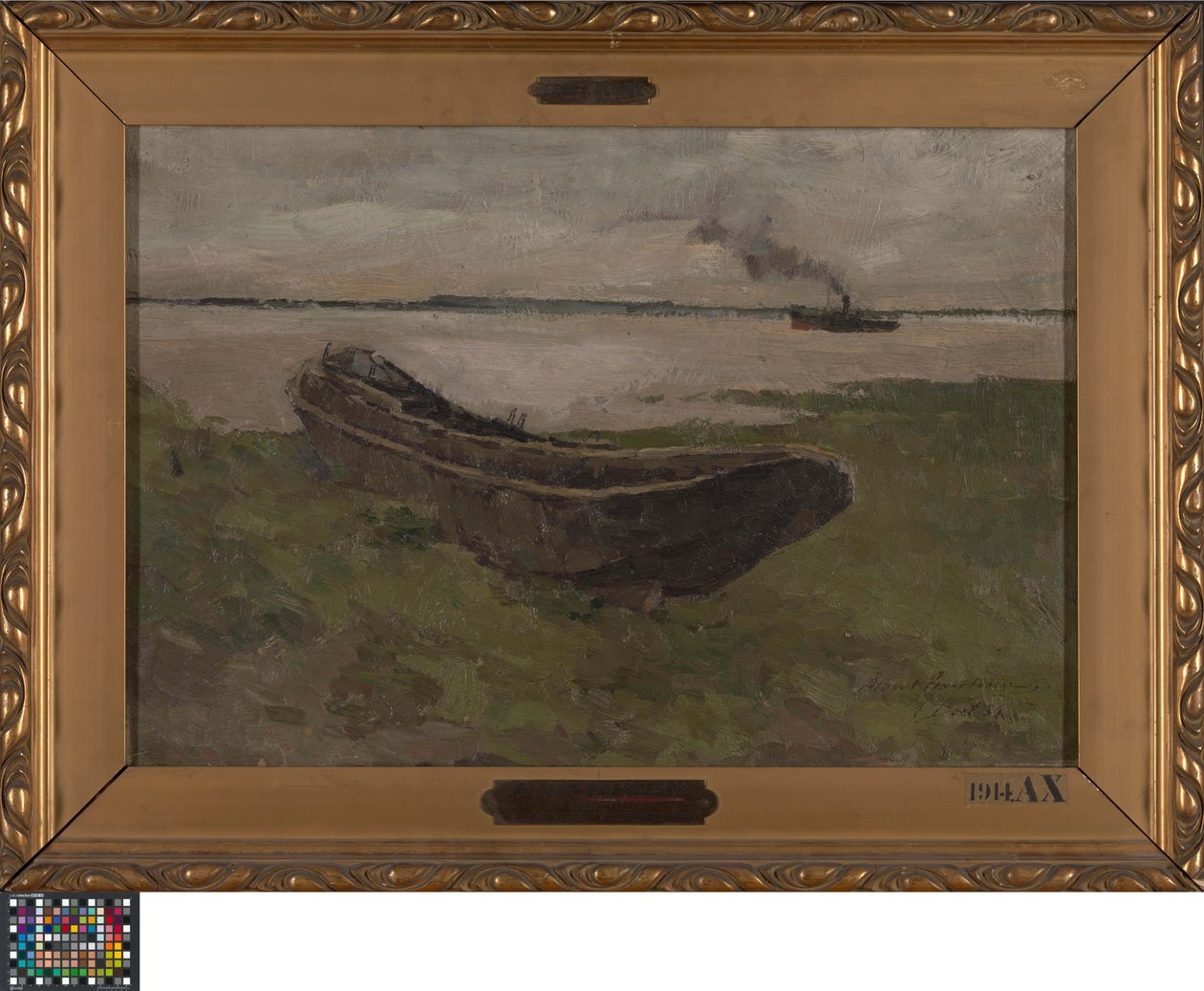 The River Scheldt at Doel door Albert Baertsoen