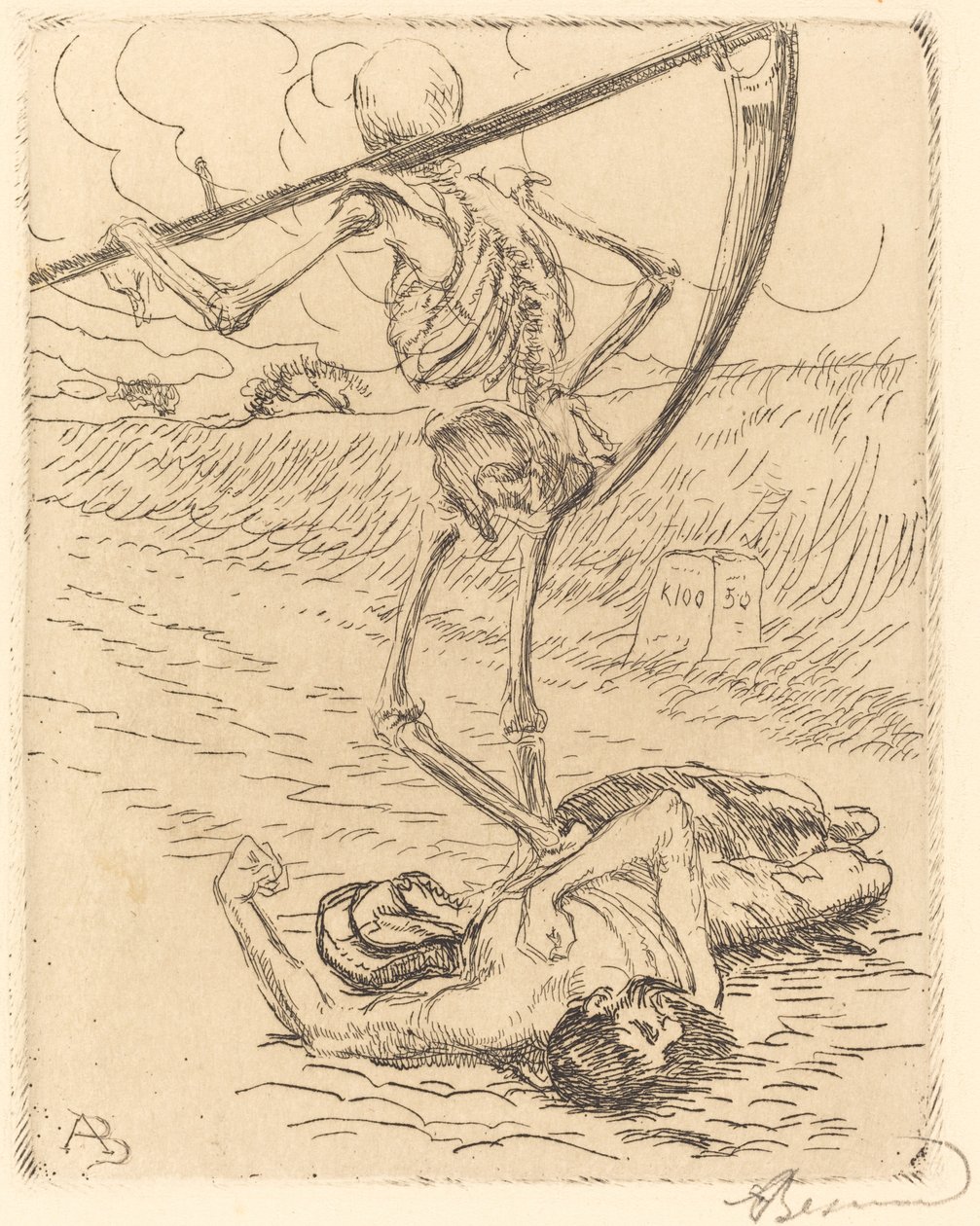Onverschillig door Albert Besnard