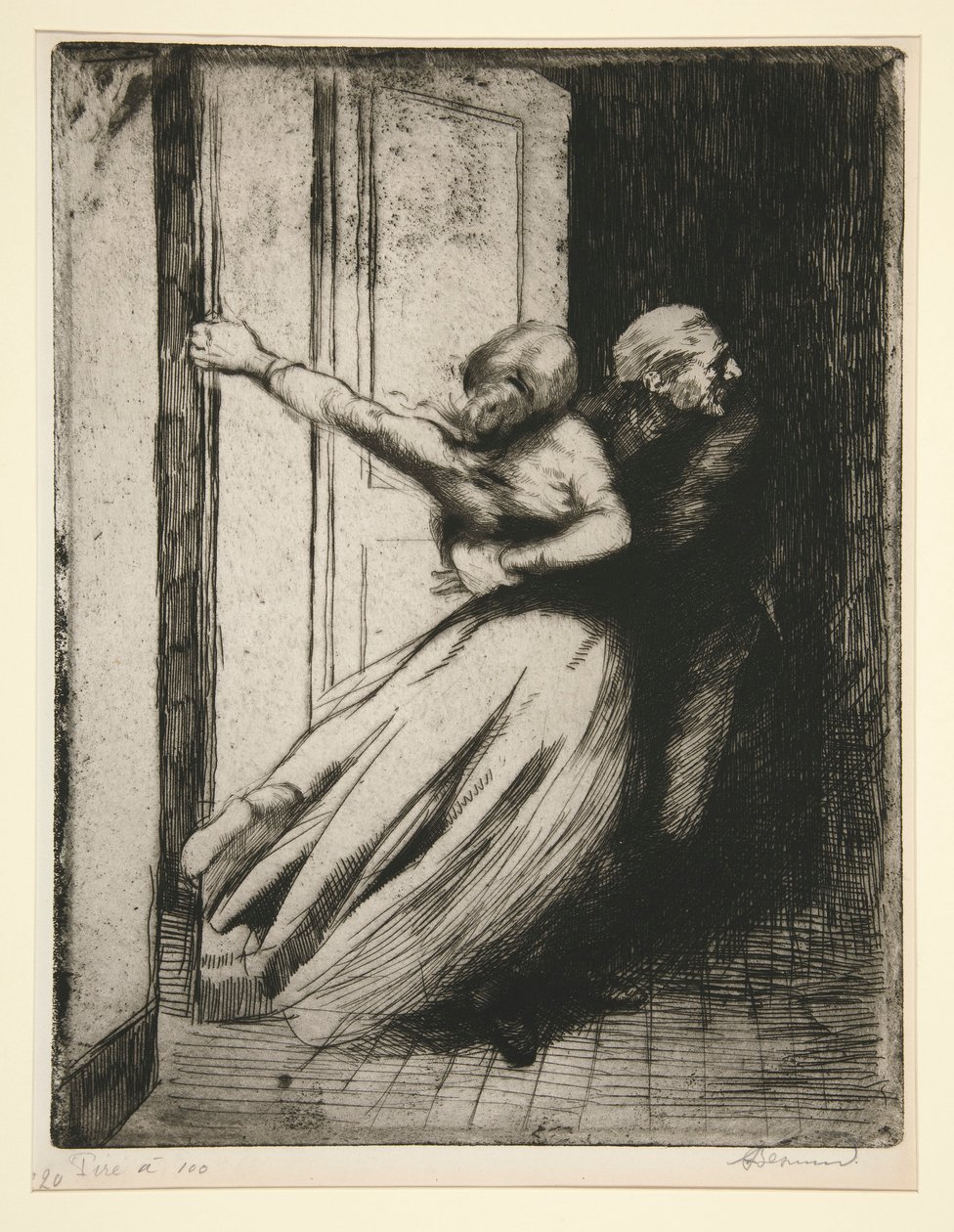 Le Viol door Albert Besnard