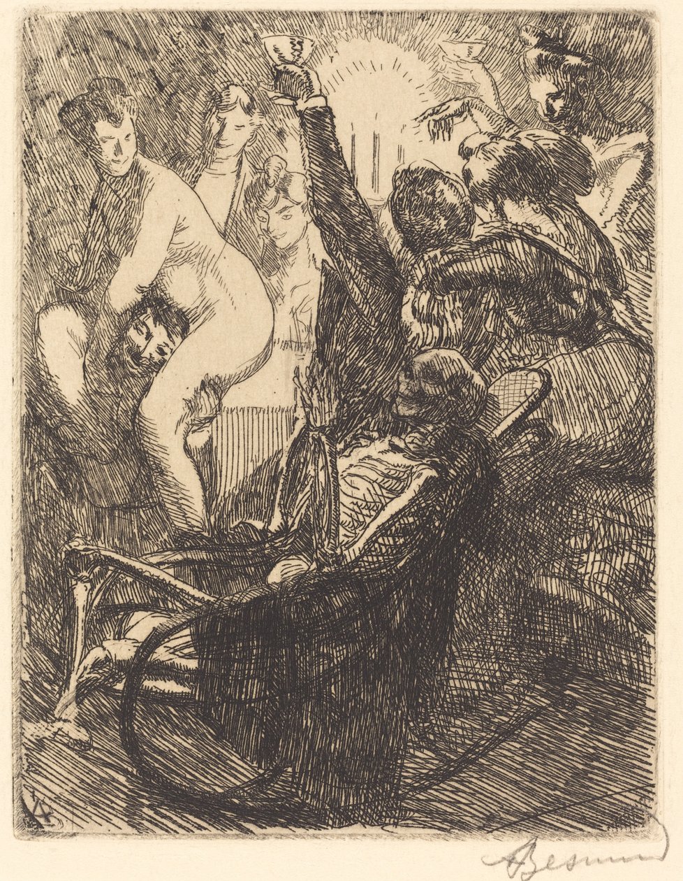 De Orgie door Albert Besnard