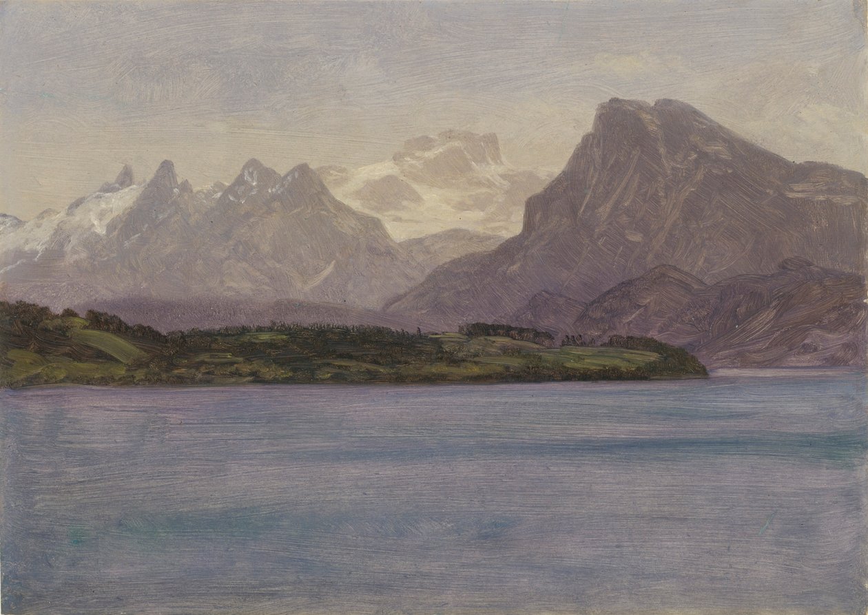 Alaska Kustgebied door Albert Bierstadt