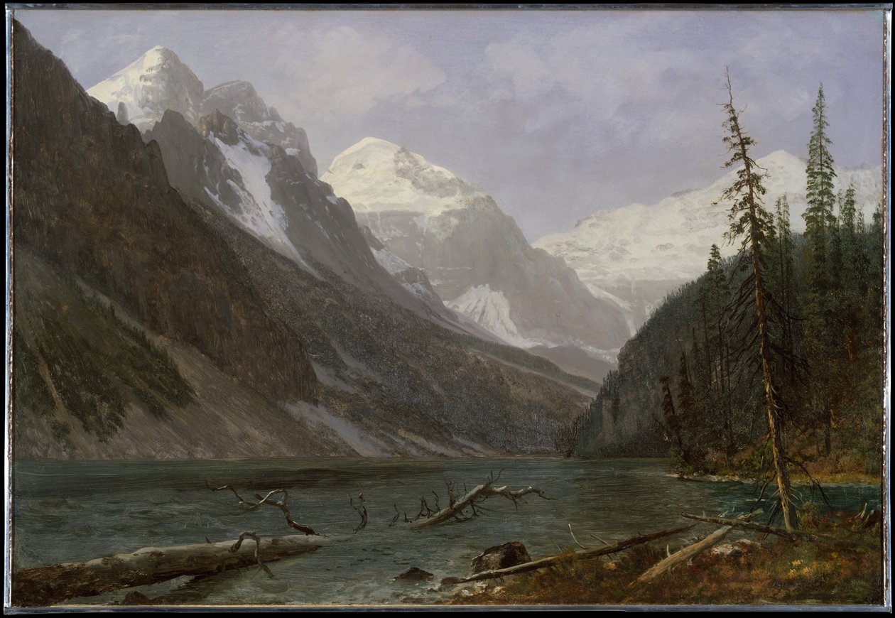 Canadese Rocky Mountains (Lake Louise) door Albert Bierstadt