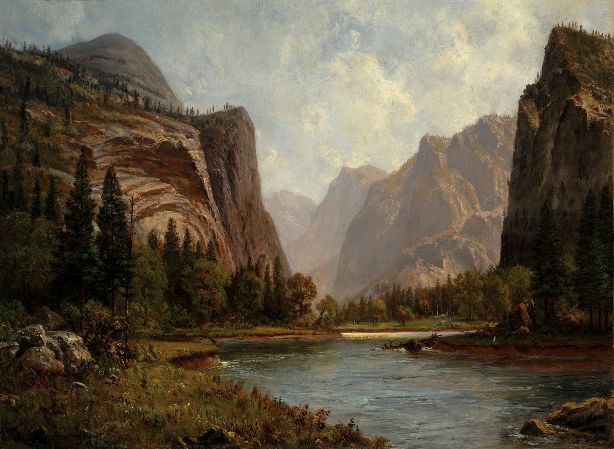 Poorten van Yosemite, ca. 1882 door Albert Bierstadt