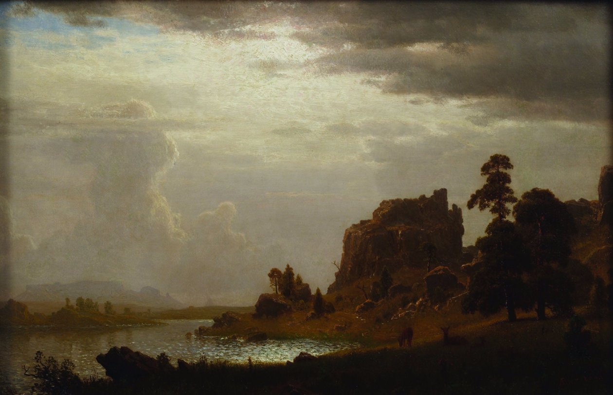 Op het Zoetwater bij de Duivelspoort door Albert Bierstadt