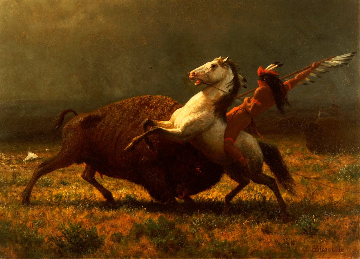De Laatste van de Buffels, ca. 1888 door Albert Bierstadt