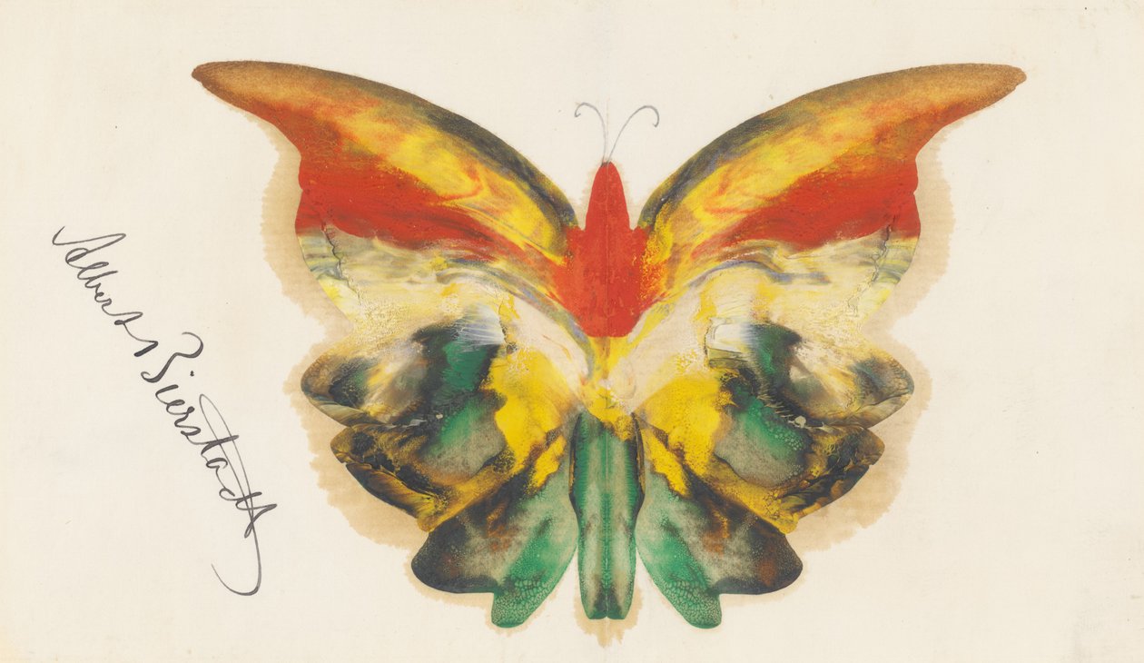 Gelber Schmetterling door Albert Bierstadt