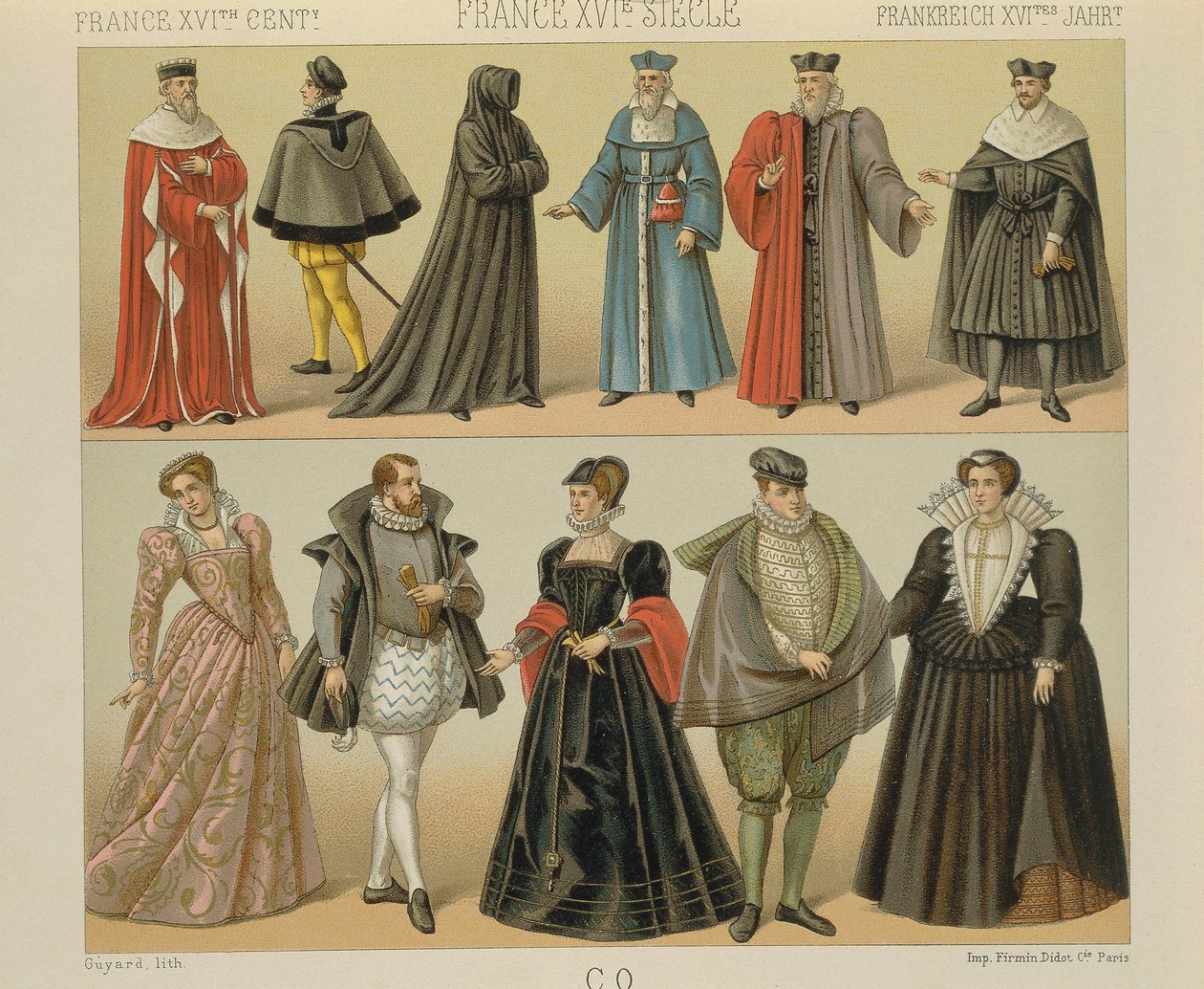 Le Costume Historique door Auguste Racinet, Deel IV door Albert Charles August Racinet