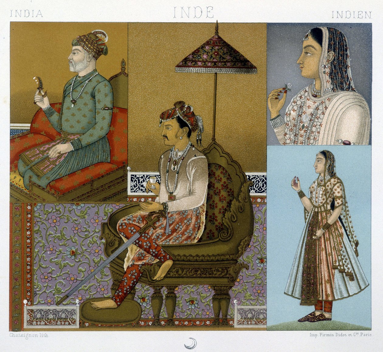 Traditionele Mugol- en Maharadja-kostuums in India - in 