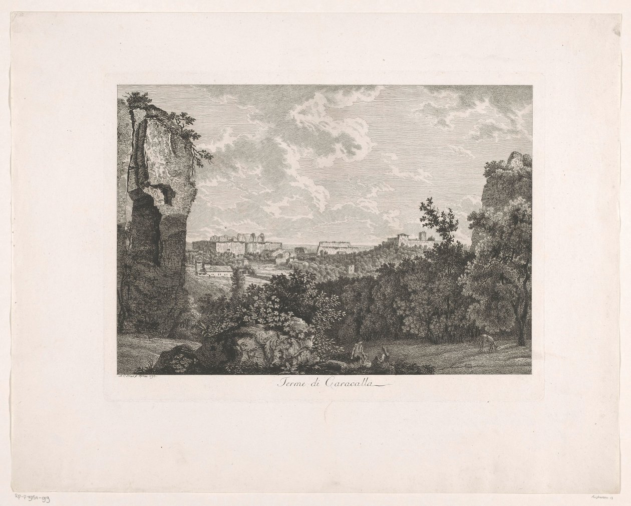 Thermen van Caracalla door Albert Christoph Dies
