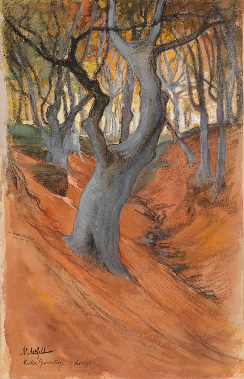 Beukenbos door Albert Edelfelt