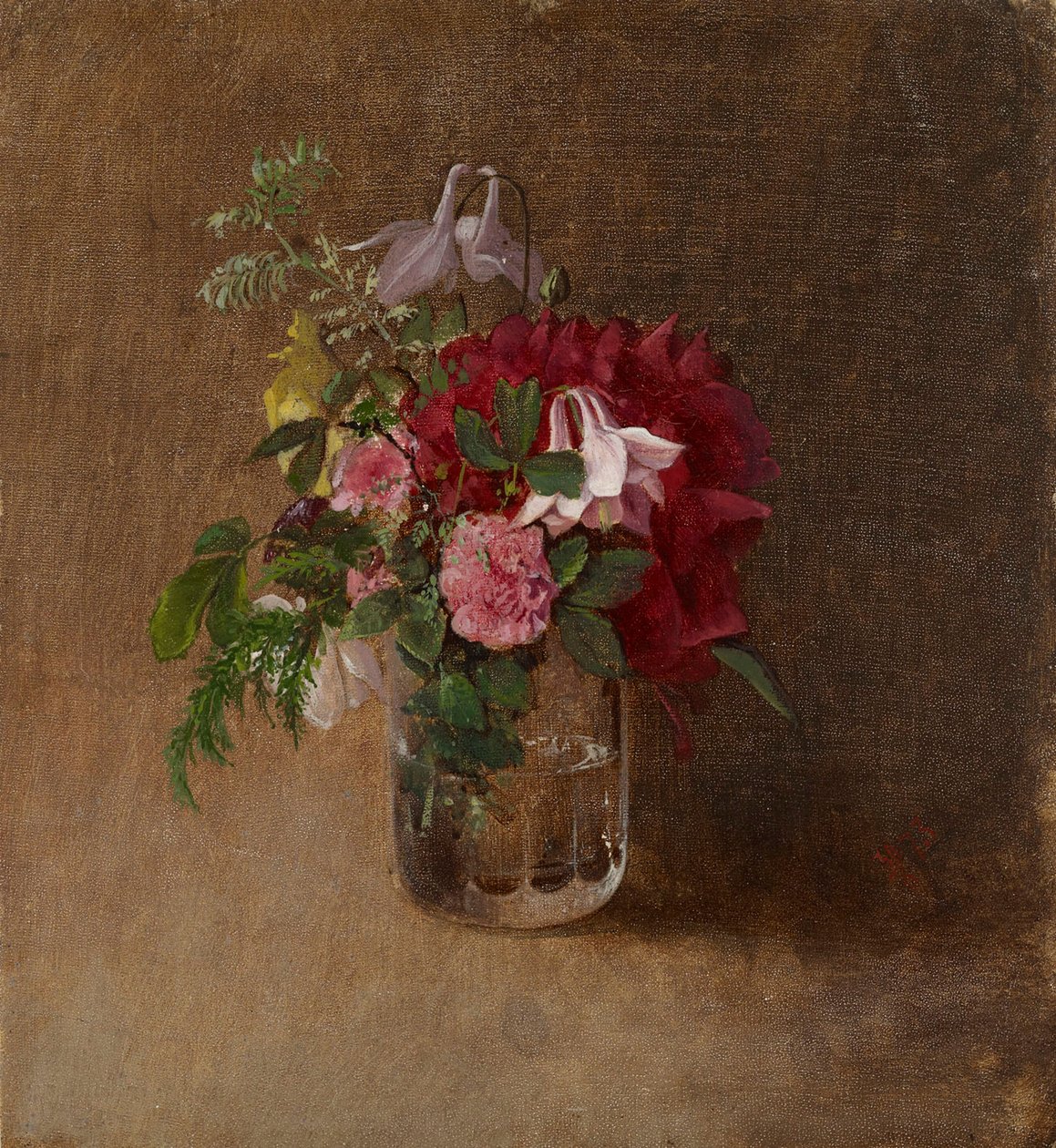 Bloemen in een glas door Albert Edelfelt