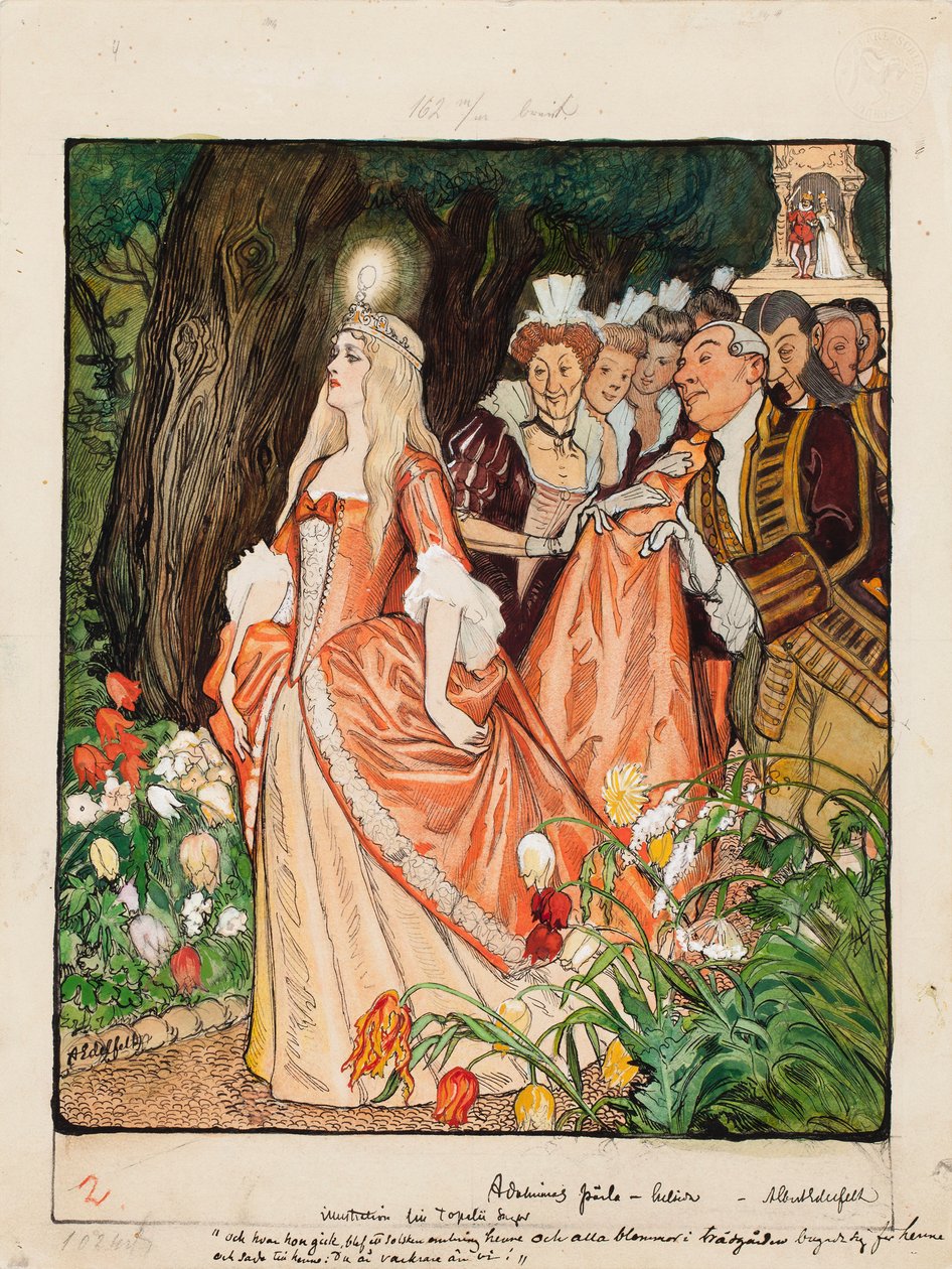 Illustratie van Adalmina’s parel door Albert Edelfelt