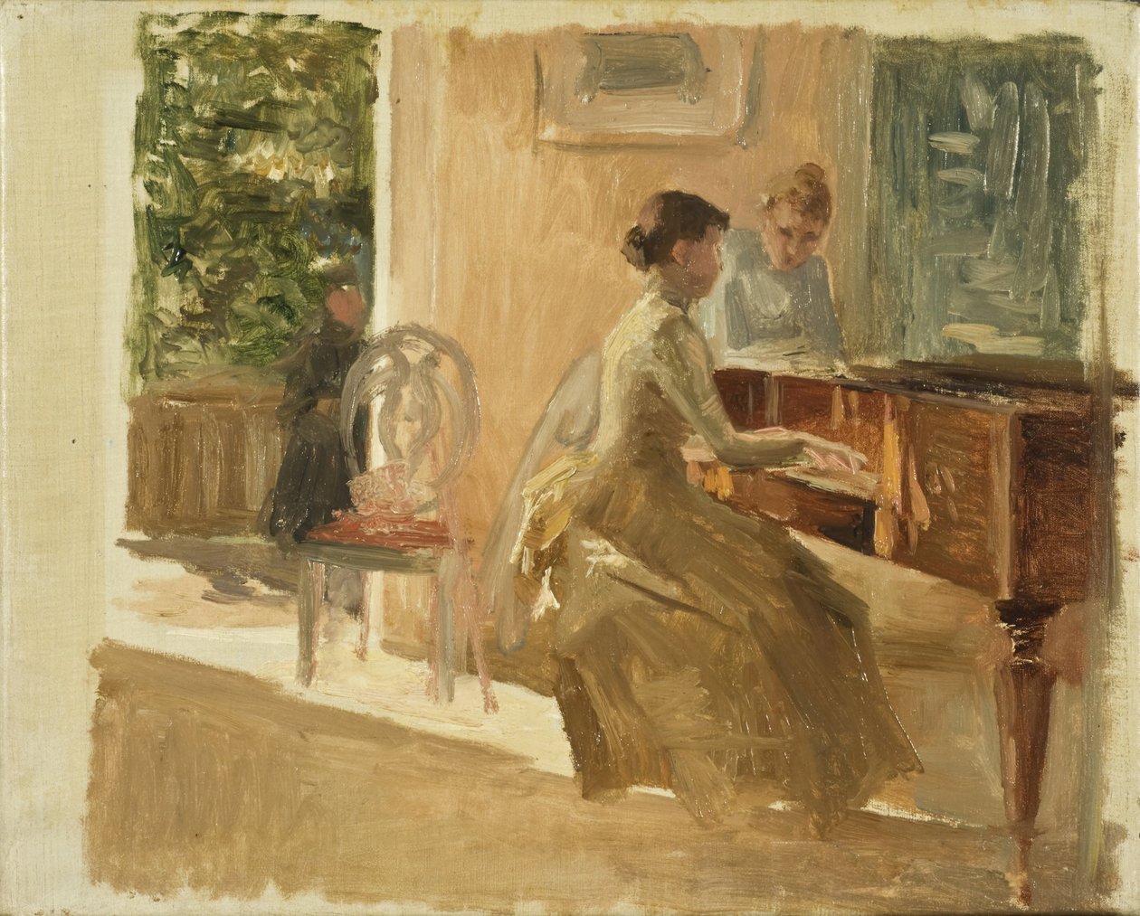 In de salon in Haiko door Albert Edelfelt
