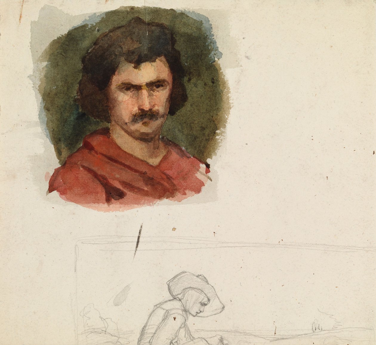 Italiaanse man, studie door Albert Edelfelt