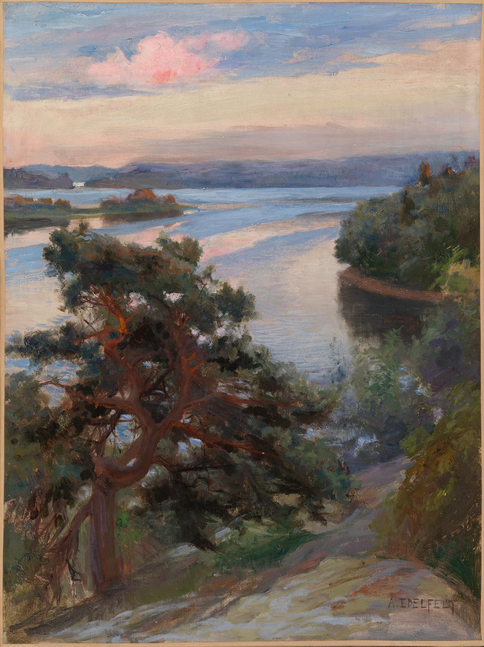 Landschap vanuit Haikko door Albert Edelfelt