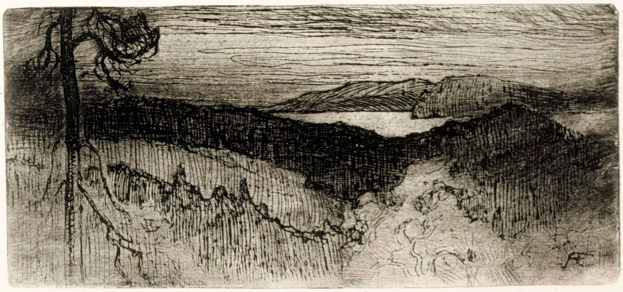 Landschap uit Tavastia door Albert Edelfelt