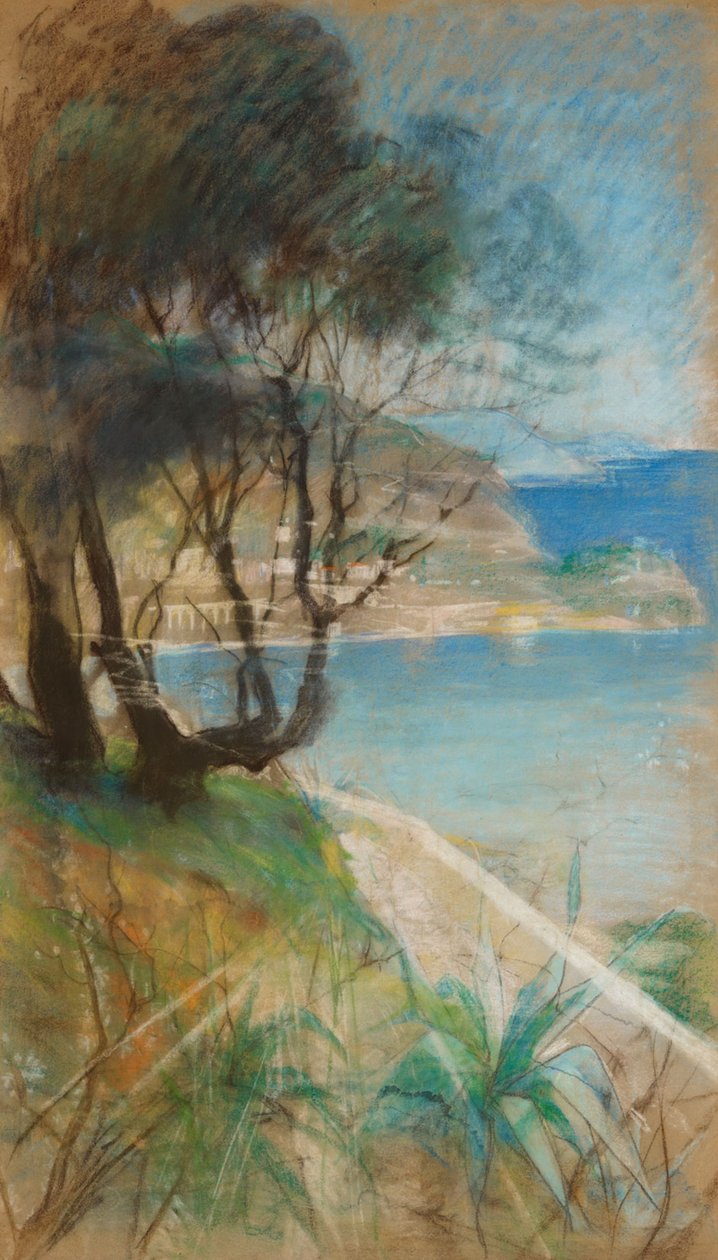 Landschap uit het Middellandse Zeegebied door Albert Edelfelt
