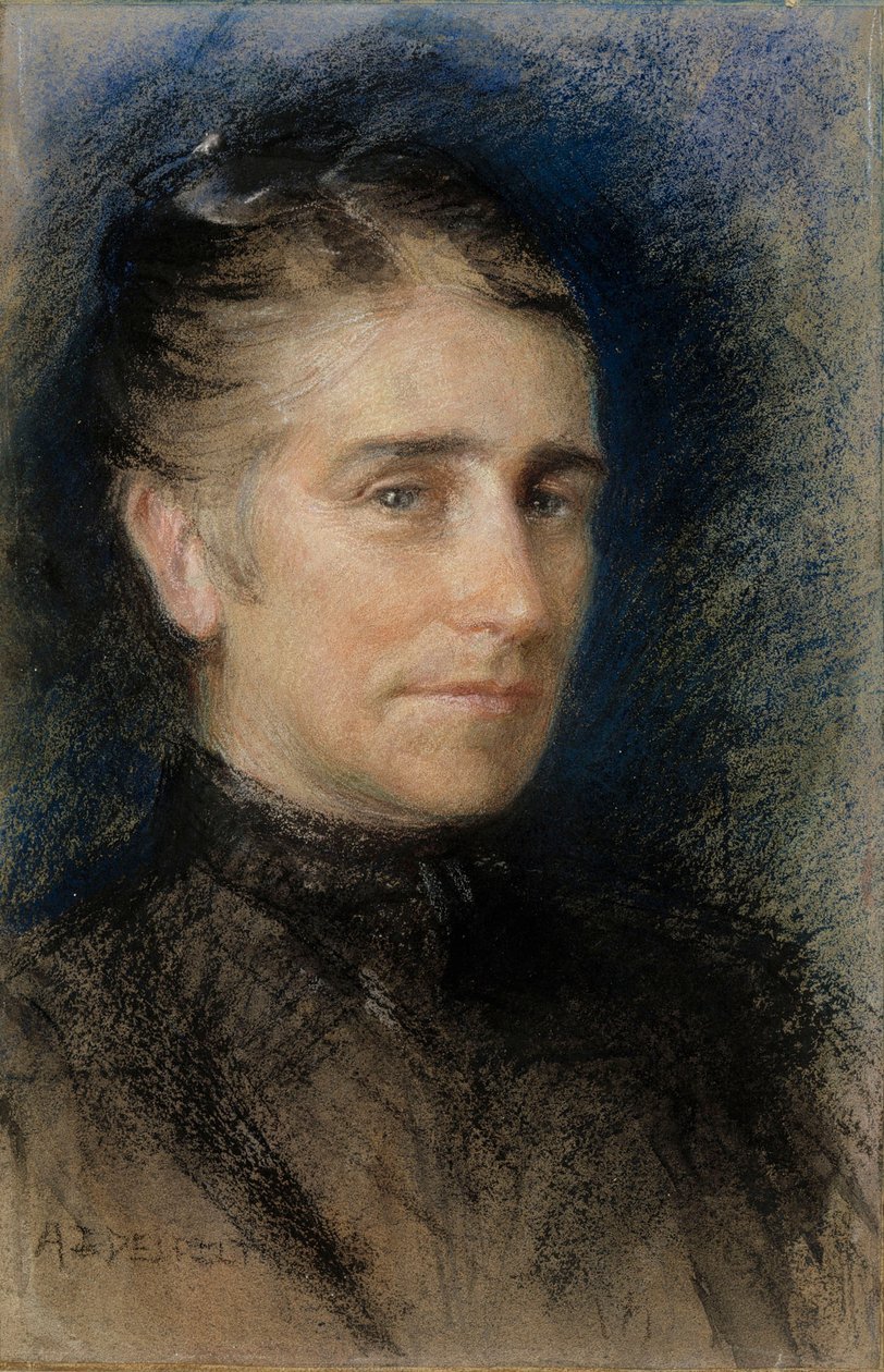 Portret van mevrouw Emilie Krohn door Albert Edelfelt