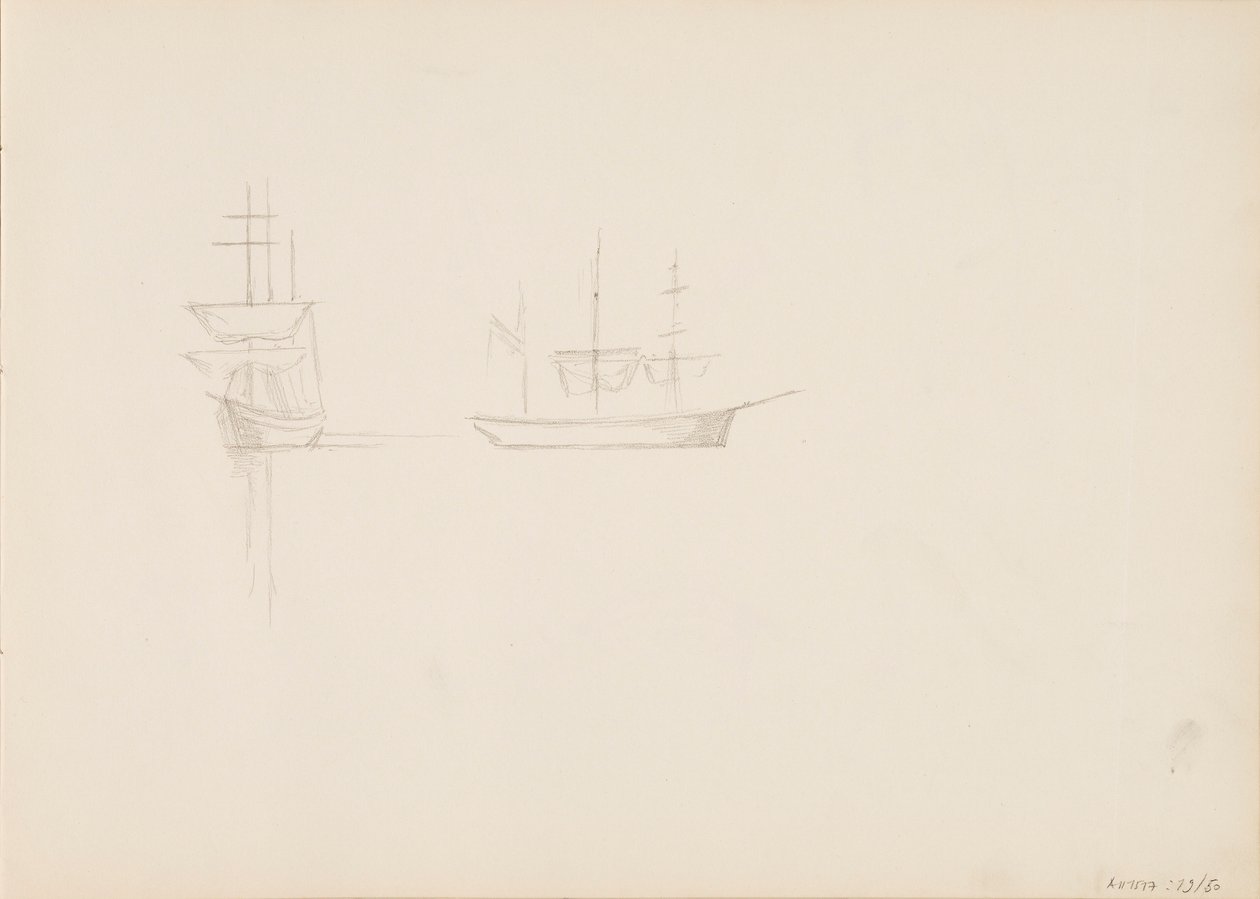 Zeilboten door Albert Edelfelt