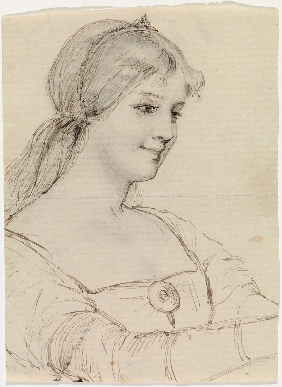 Queen Bianca, sketch door Albert Edelfelt