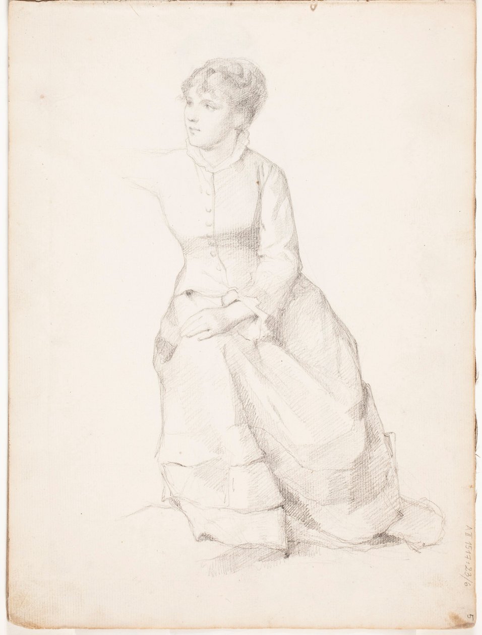 Zittende vrouw door Albert Edelfelt