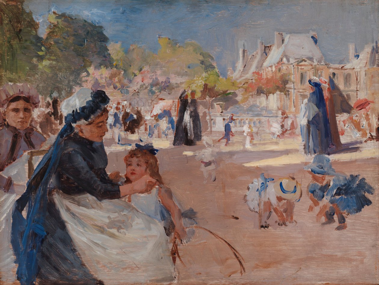 De Jardin du Luxembourg, Parijs, eindstudie door Albert Edelfelt
