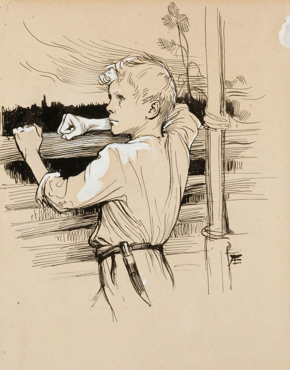 De soldaat-jongen door Albert Edelfelt