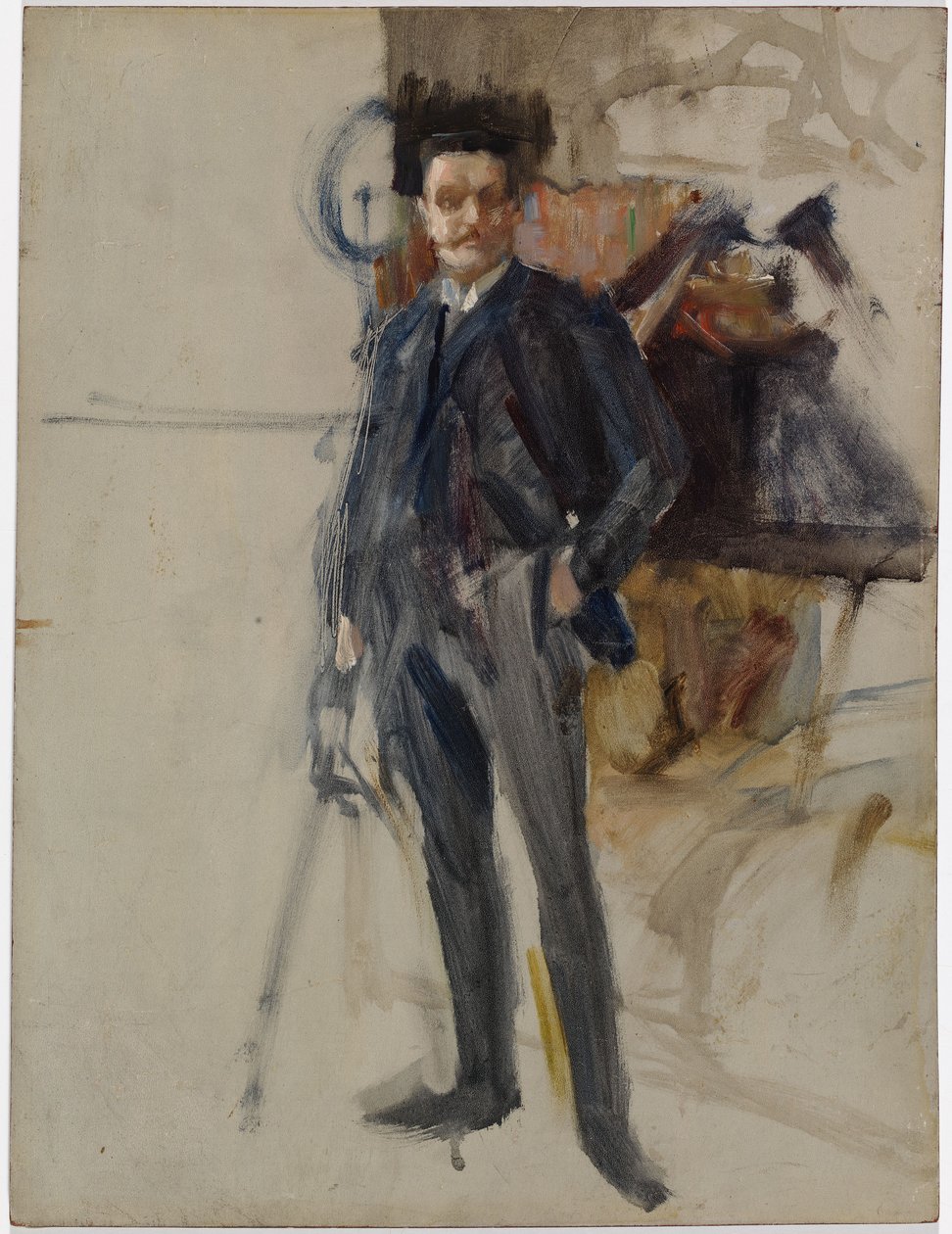 Onvoltooid zelfportret door Albert Edelfelt