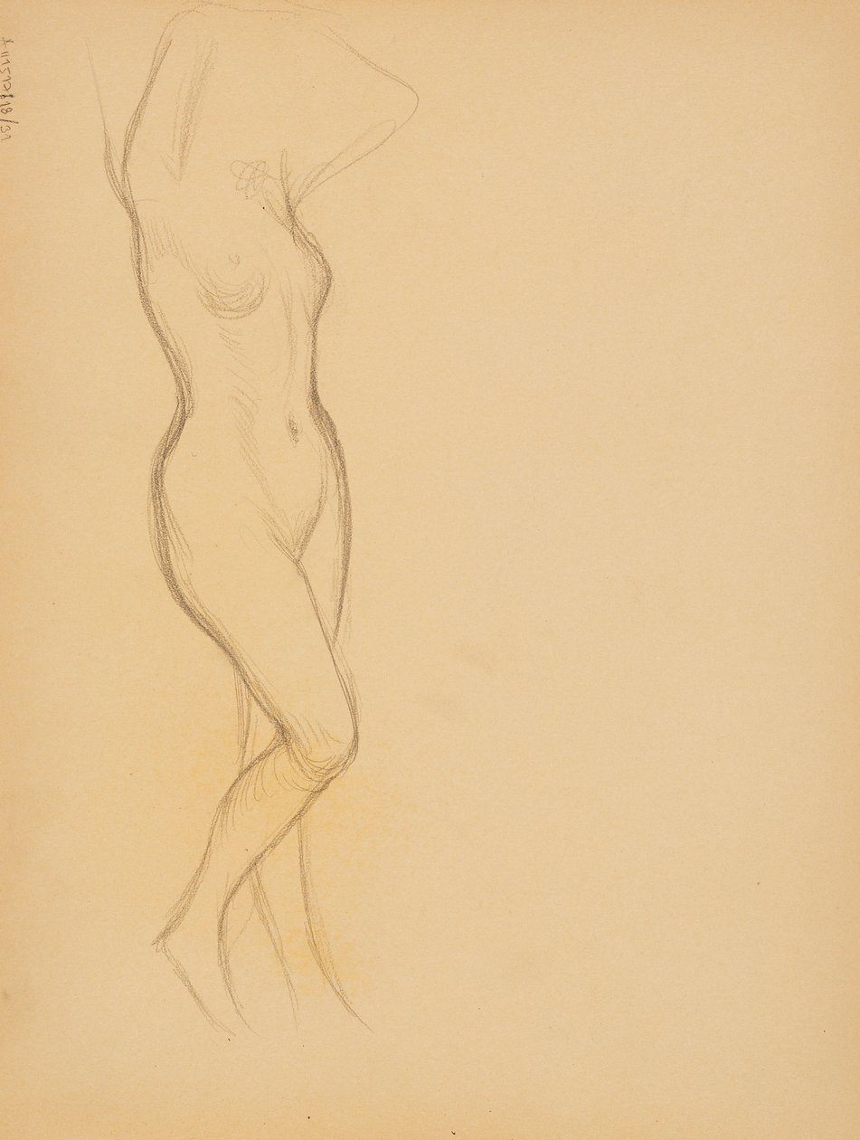 Naakt door Albert Edelfelt