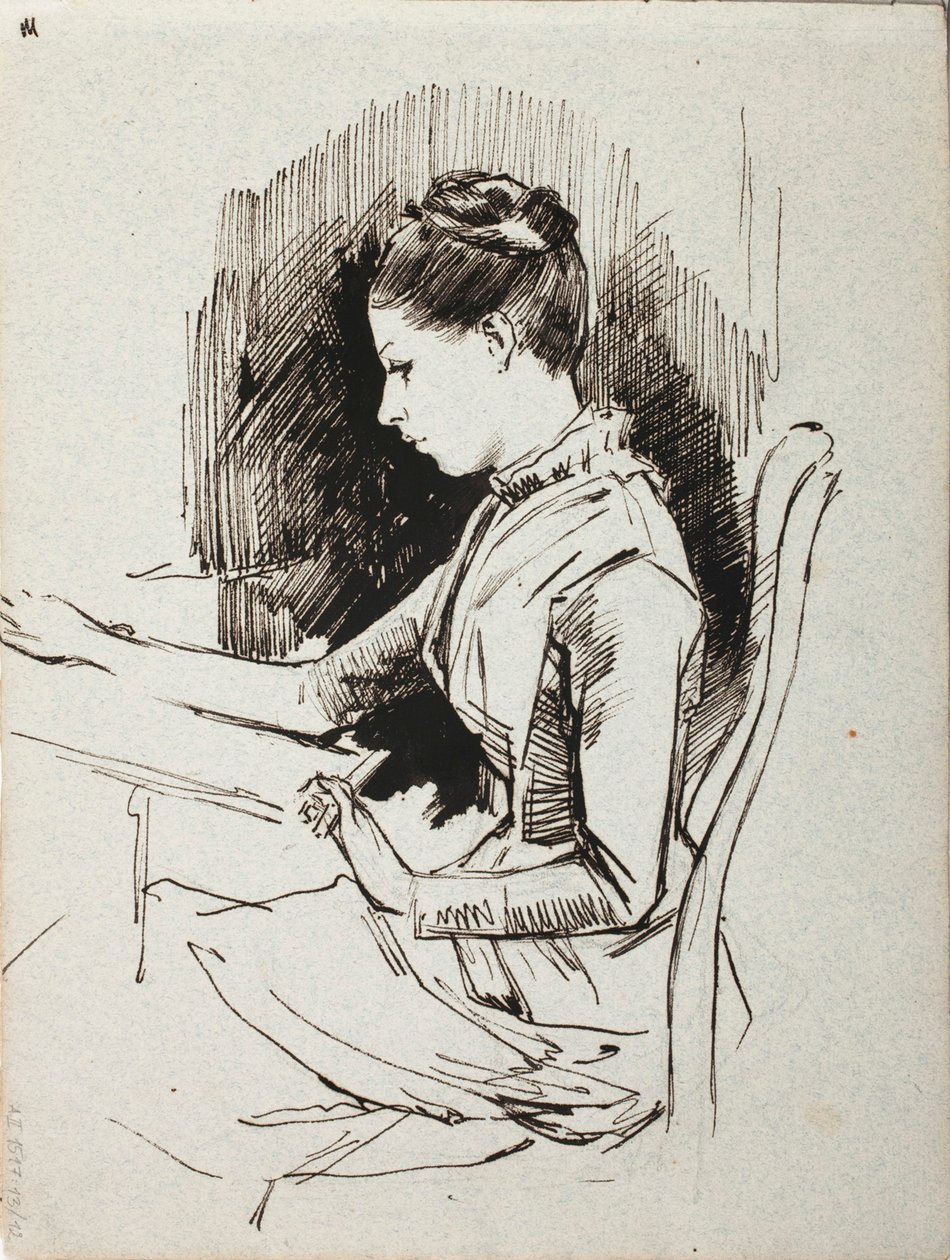 Zonder titel door Albert Edelfelt