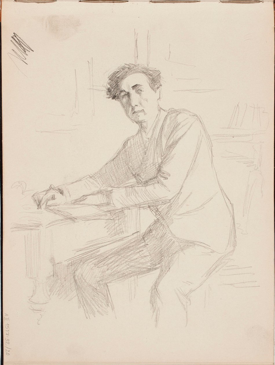 Zonder titel door Albert Edelfelt